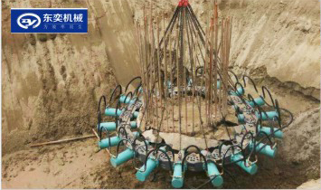 截除直徑800mm灌注樁頭現(xiàn)場(chǎng) 破樁截樁施工